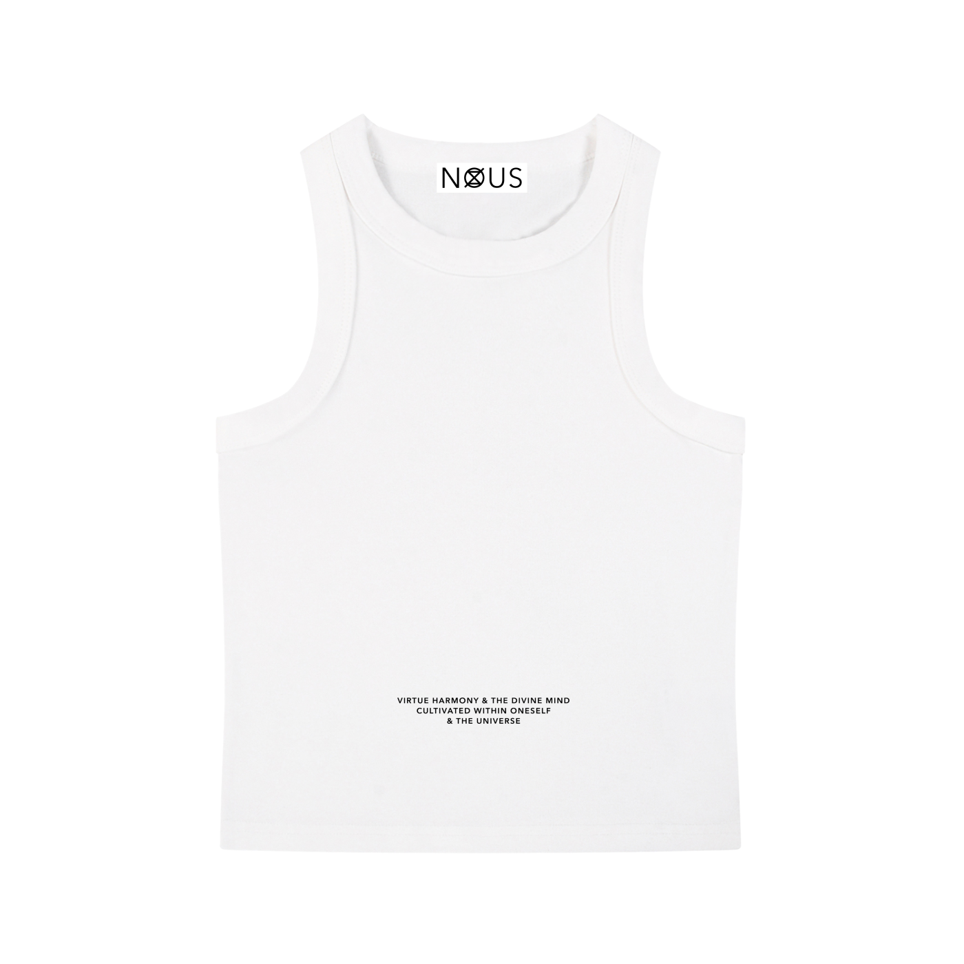 True Virtue ICØN - Women's White Acid Washed Tank Top