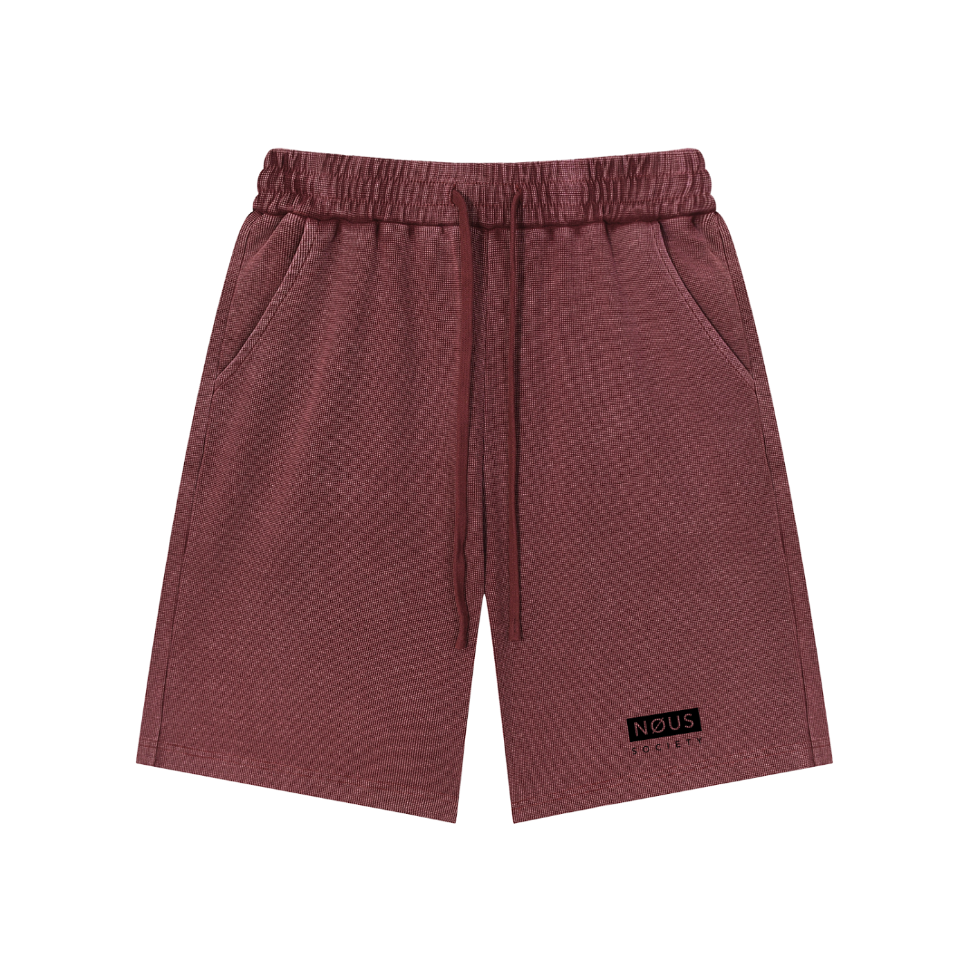 ICØN - Mineral Wash Waffle Knit Shorts