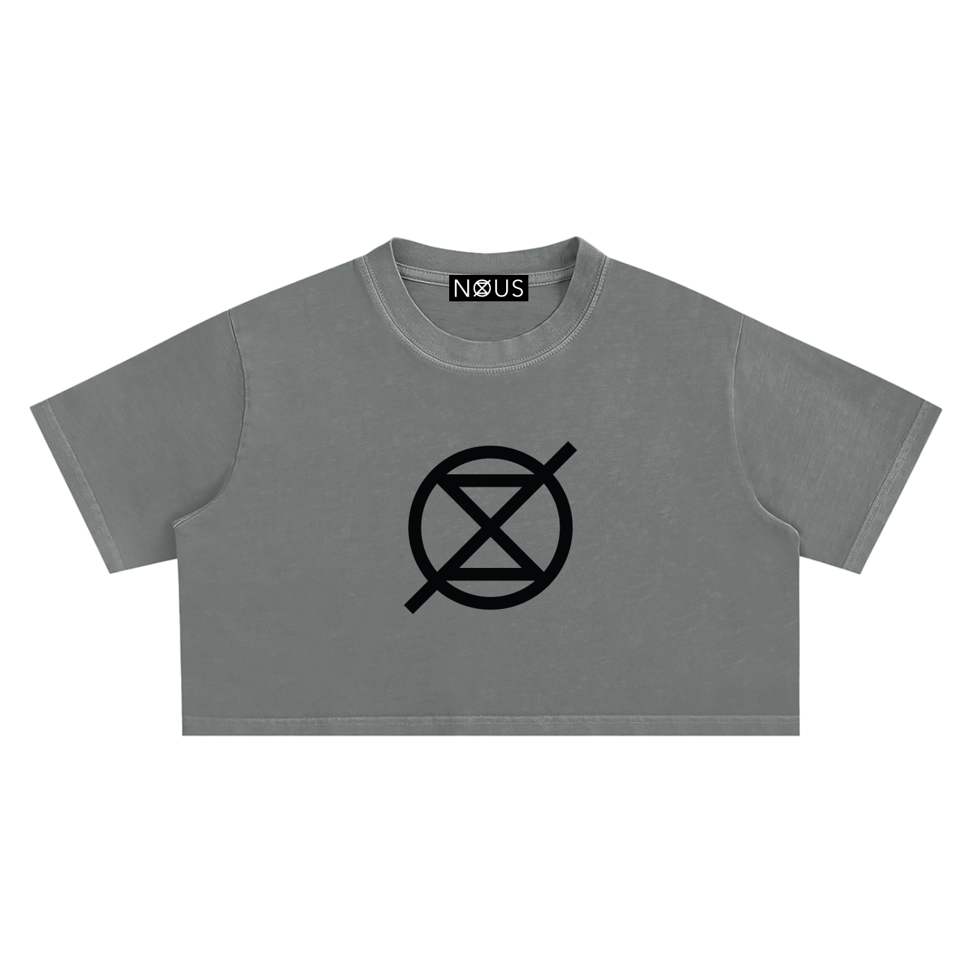 ICØN - Women's Acid Washed Crop Top