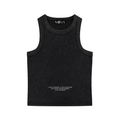 True Virtue ICØN - Women's Black Acid Washed Tank Top
