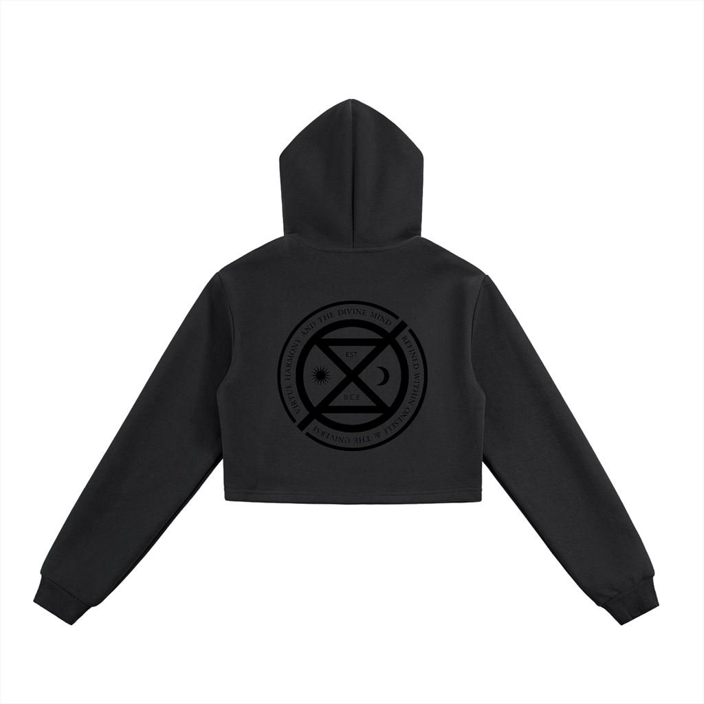 ICØN Sigil - Women's Cropped Zip-Up Hoodie