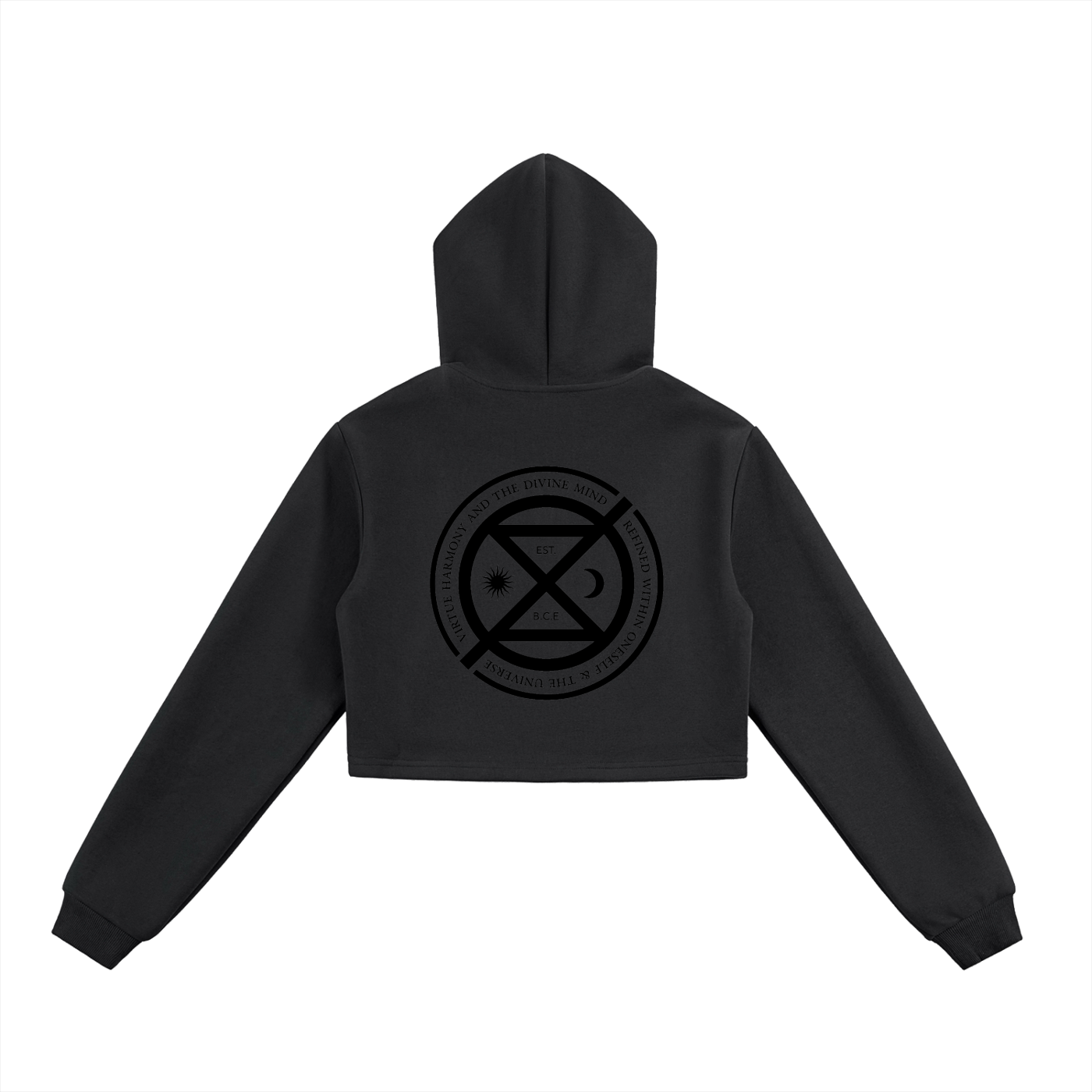 ICØN Sigil - Women's Cropped Zip-Up Hoodie