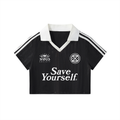 NØUS SØCIETY FC - Women's Collar Striped Cropped Jersey #5