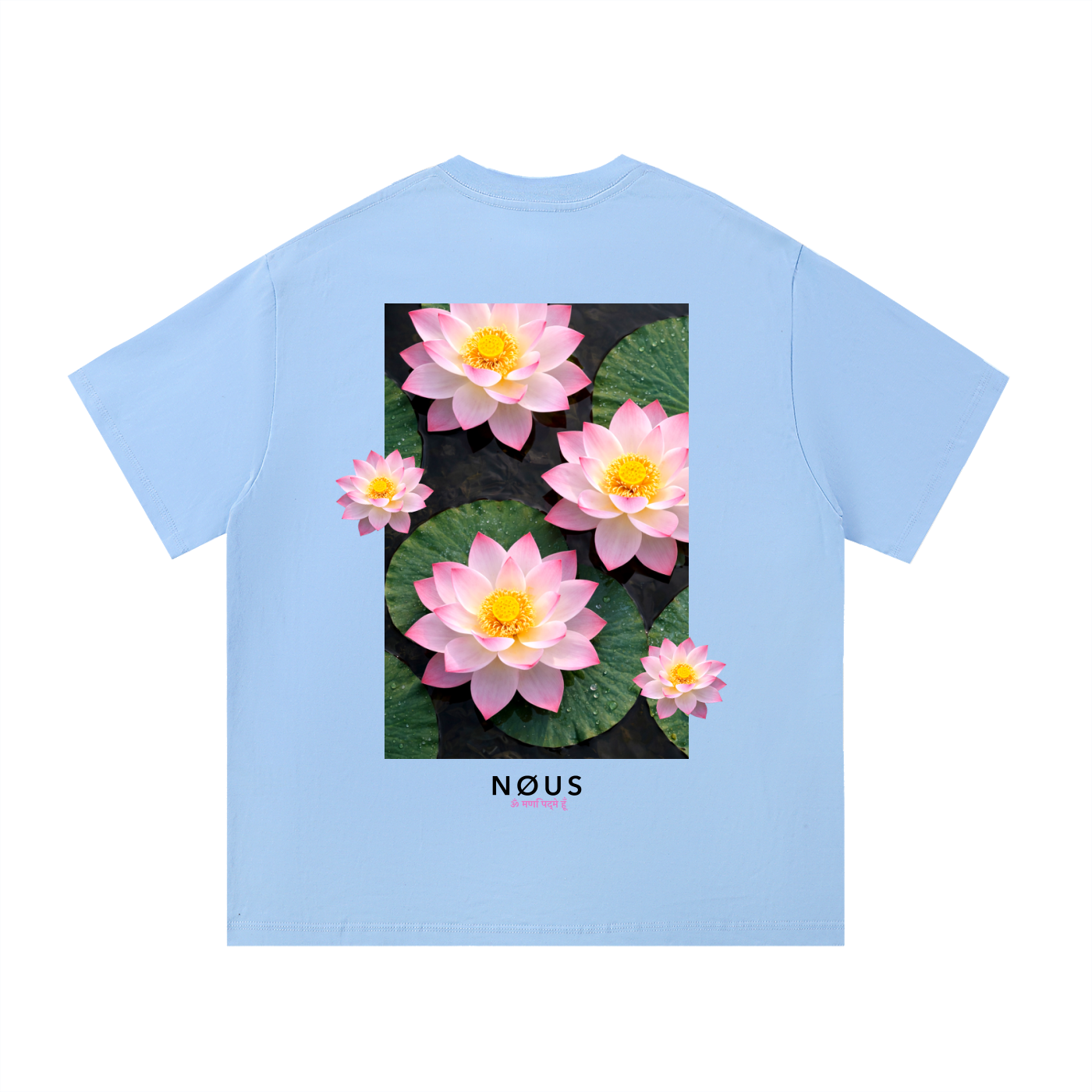 Lotus-Buddha,NØUS-Society,Spring-Summer,Year-Zero-Collection,2026-Collection,Lotus-Flower,Buddha,Om,Oversized- TShirt,Siddhartha-Gautama