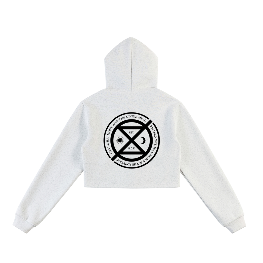 ICØN Sigil - Women's Cropped Zip-Up Hoodie