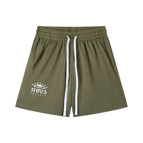 NØUS-Society,Army-Green,Apricot,Black,Athletic-Shorts,Breathable-Shorts,2026-Collection,Year-Zero-Collection