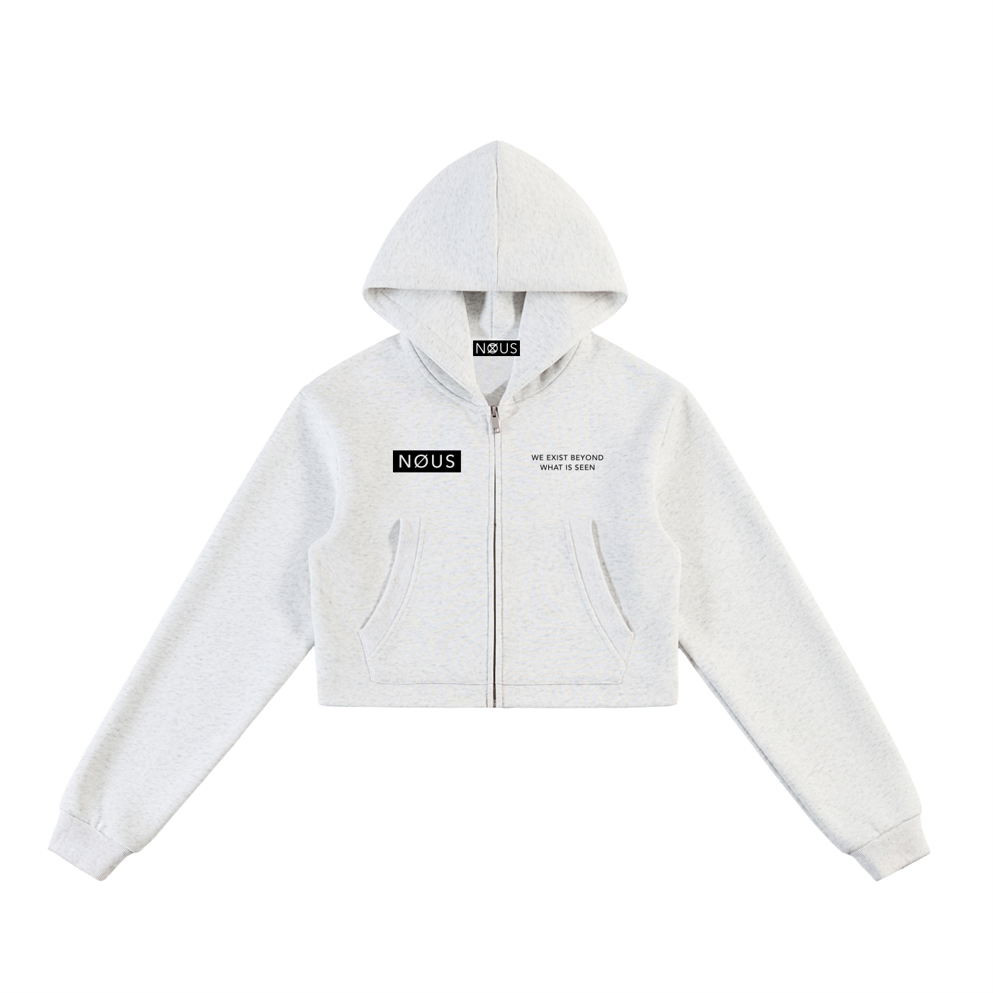 ICØN Sigil - Women's Cropped Zip-Up Hoodie