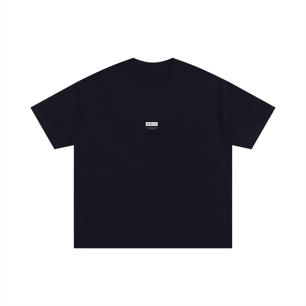 Black t-shirt on a white background