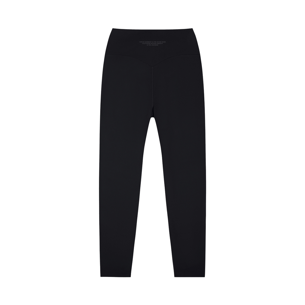 Black leggings on a white background