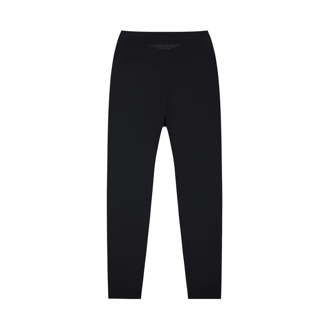 Black leggings on a white background