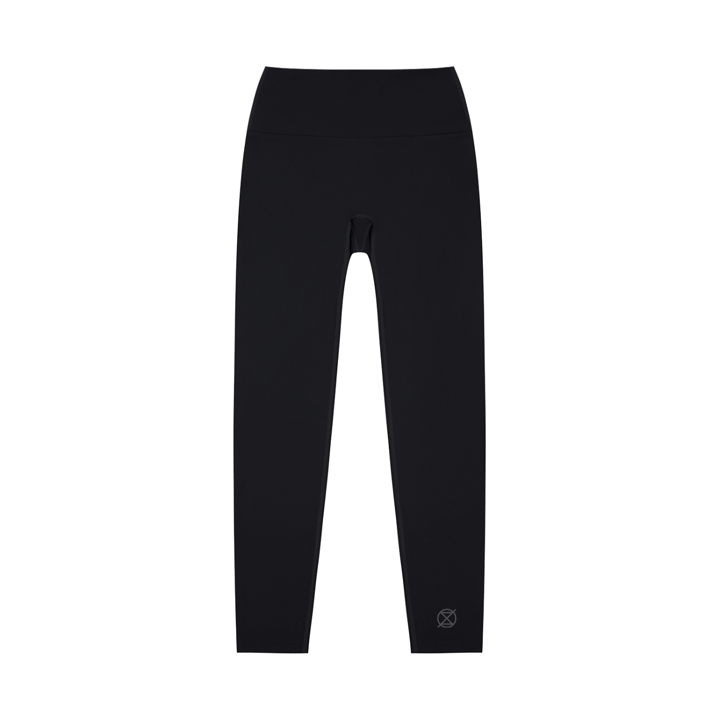 Black leggings on a white background