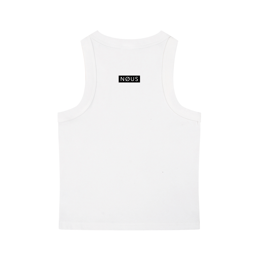 True Virtue ICØN - Women's White Acid Washed Tank Top