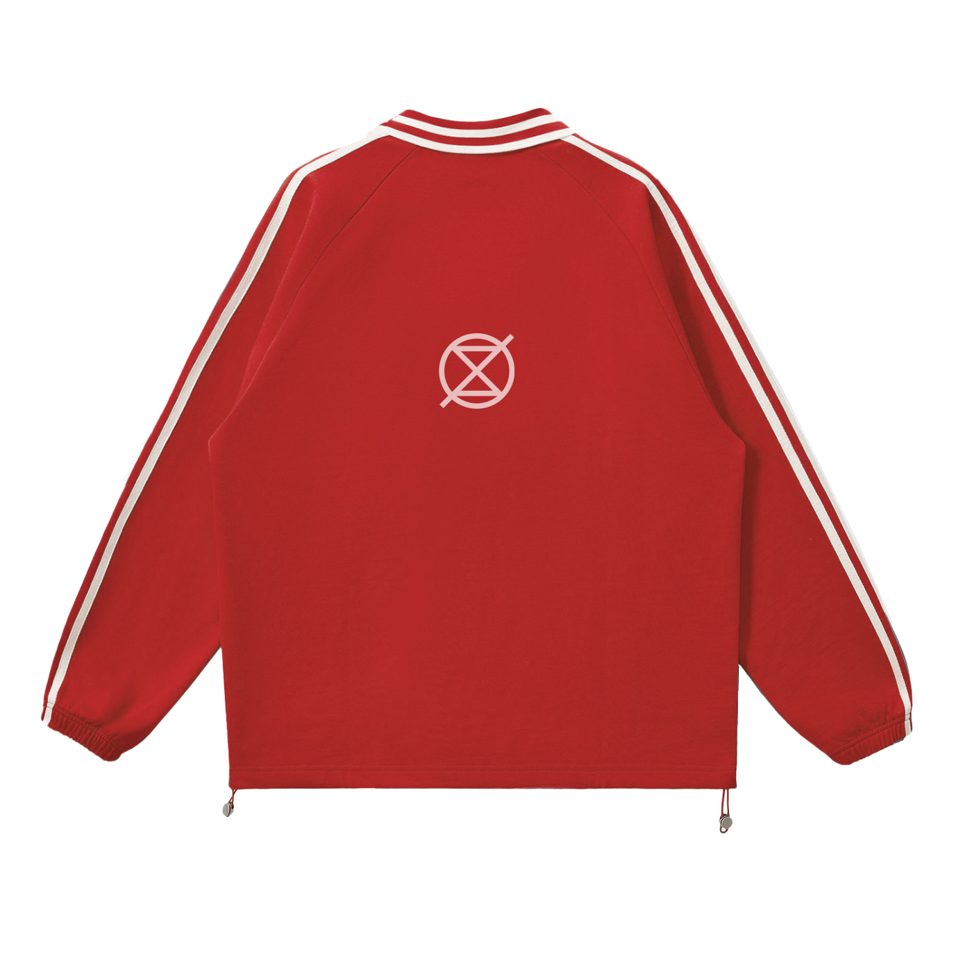 ICØN - Striped Lapel Collar Sweatshirt