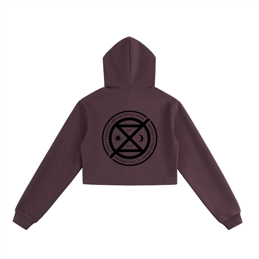 ICØN Sigil - Women's Cropped Zip-Up Hoodie