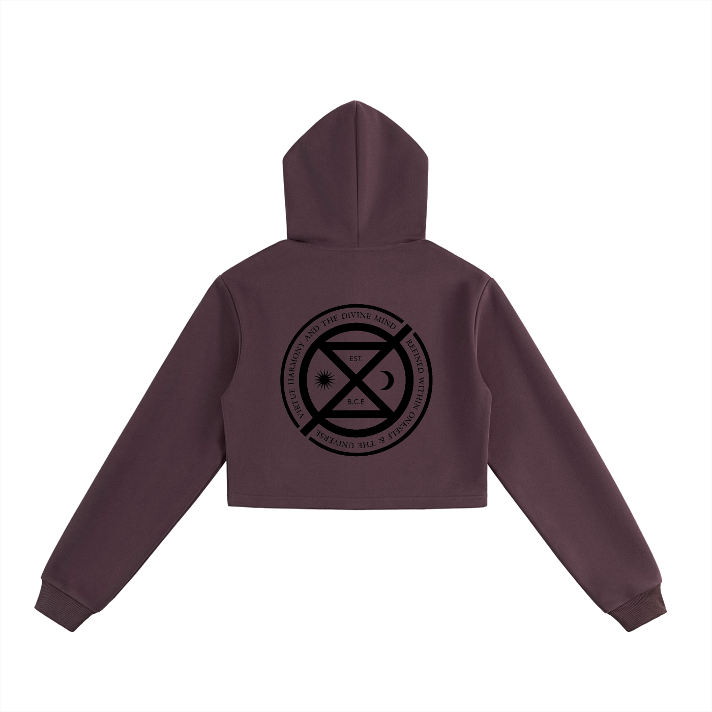 ICØN Sigil - Women's Cropped Zip-Up Hoodie