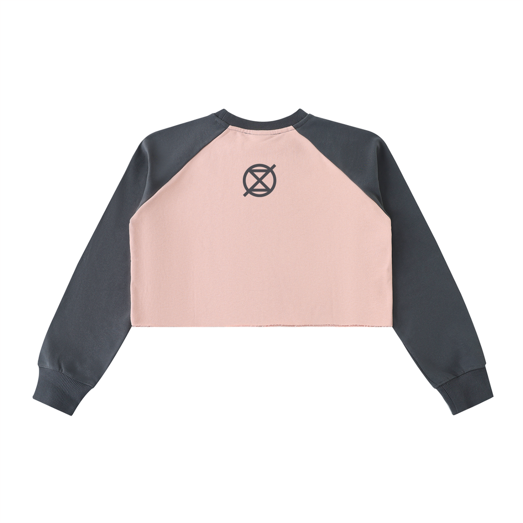 Nothing Matters Forever - Women's Raglan Crop Sweatshirt