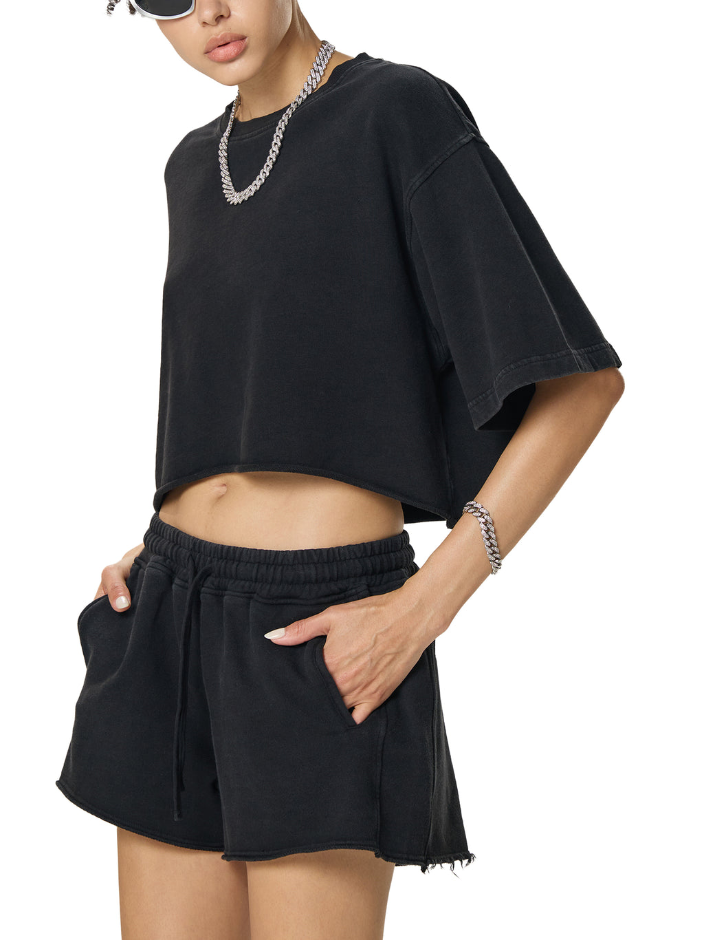The Universe Is Mental - Women's Raw Edge Crop Top