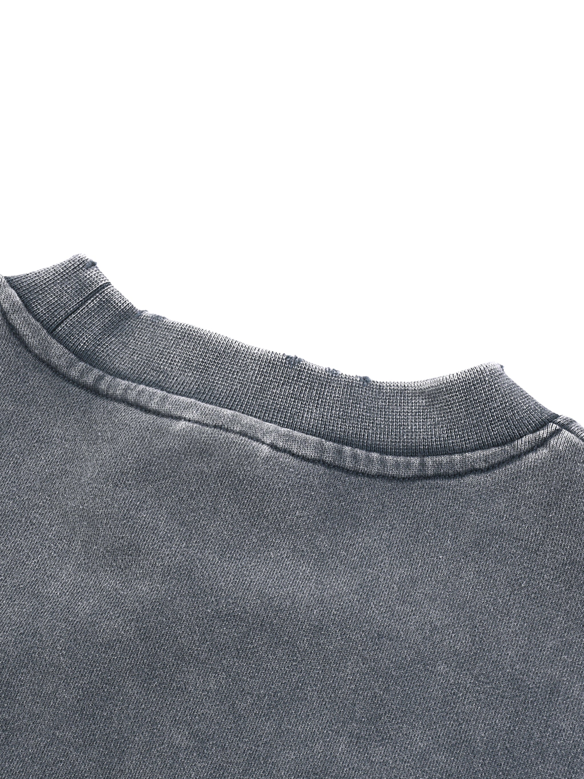 Save Yourself ICØN - Women's Acid Washed Cropped Sweatshirt