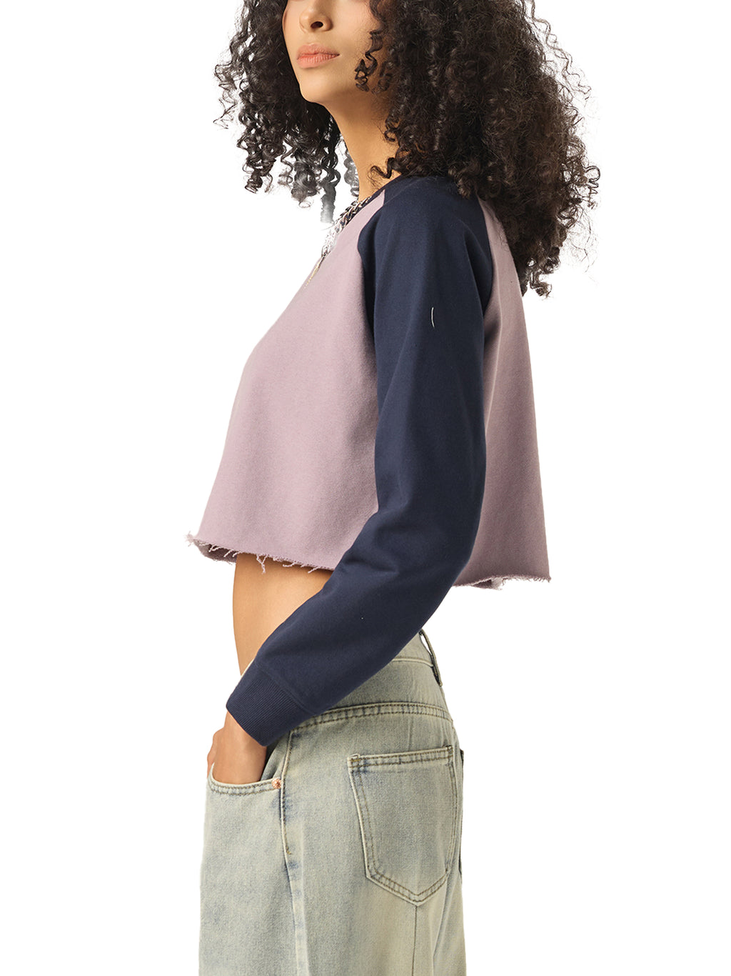 Nothing Matters Forever - Women's Raglan Crop Sweatshirt