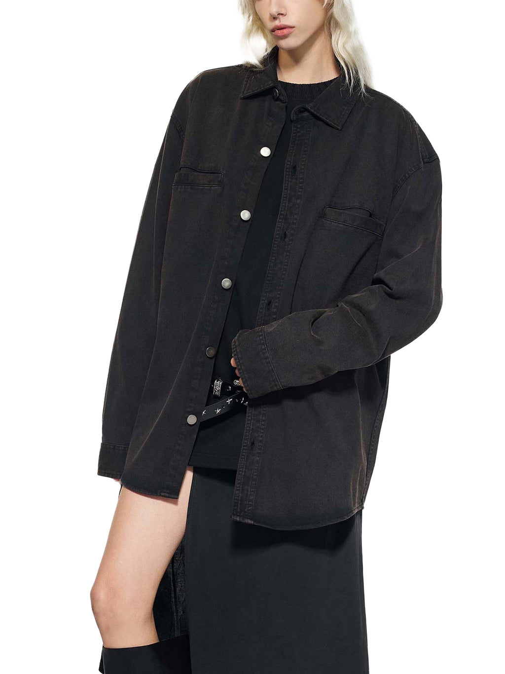 ICØN NØUS - Denim Vintage Washed Button-Up shirt
