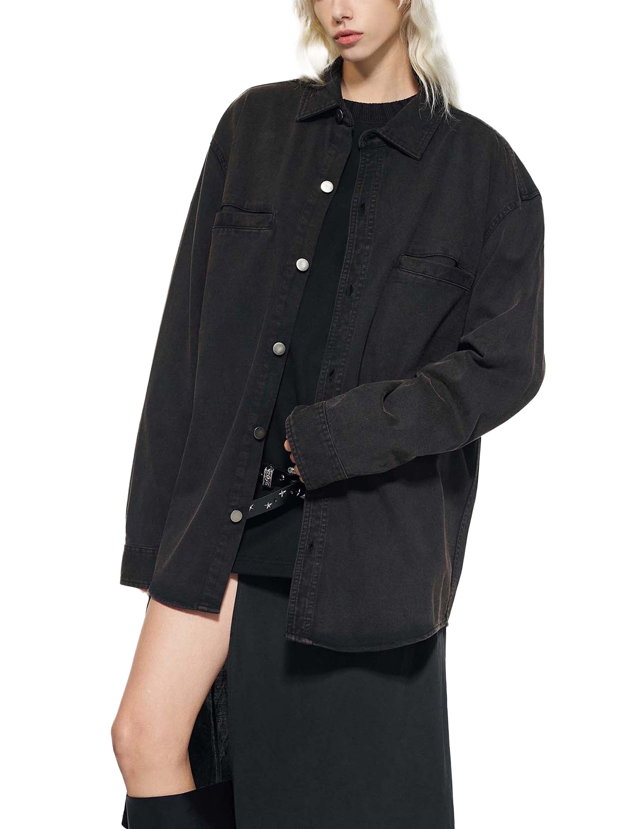 ICØN NØUS - Denim Vintage Washed Button-Up shirt