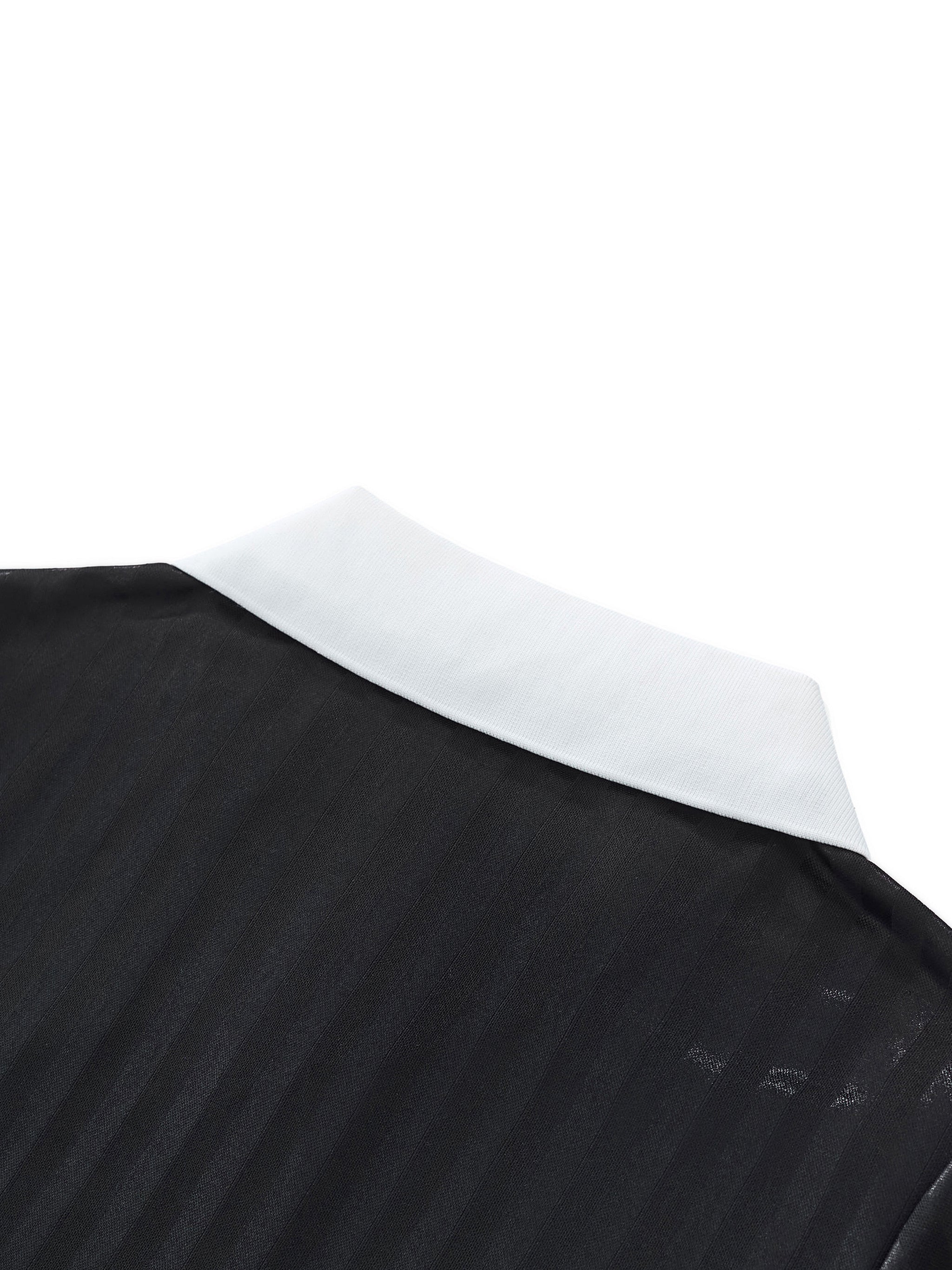 NØUS SØCIETY FC - Women's Collar Striped Cropped Jersey #5